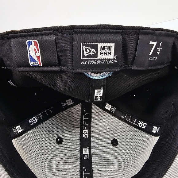NBA Brooklyn Nets Hat Cap New Era 59Fifty Fitted Men’s Size 7 1/4(57.7 cm) Wool - Picture 7 of 9